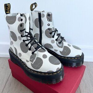 Dr. Martens Polka Dot Jadon Platform Boots (NEW NEVER WORN)